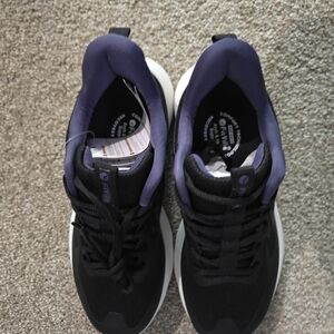 Black and Purple Athletic Sneakers